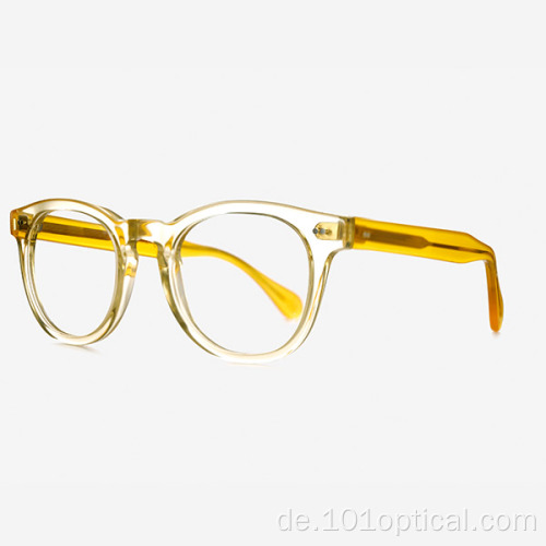 D-Frame Runde Acetat Damen- und Herren-Optikbrillen